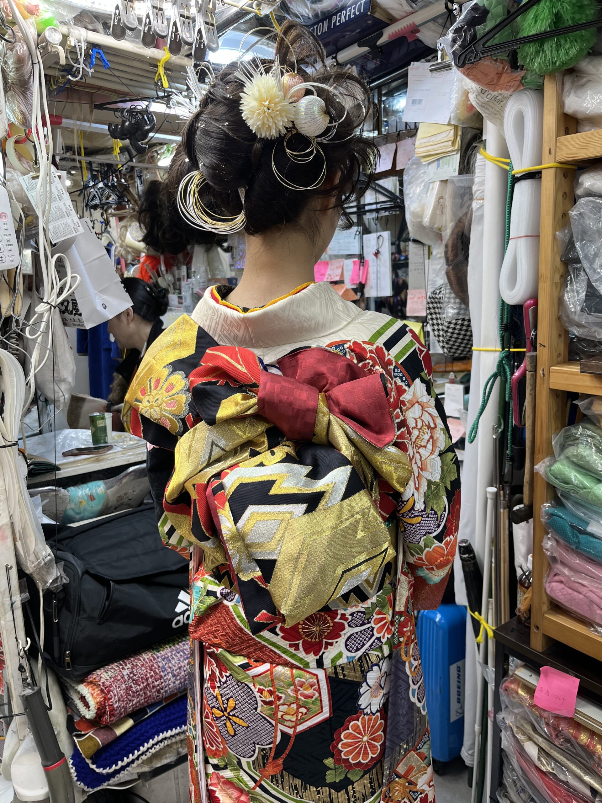 成人式ヘアセット着付け