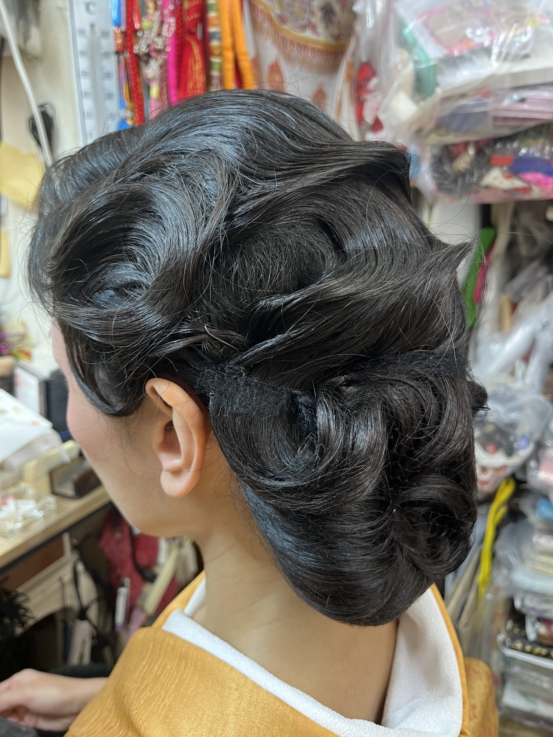 フィンガーウェーブヘア(セミロング)